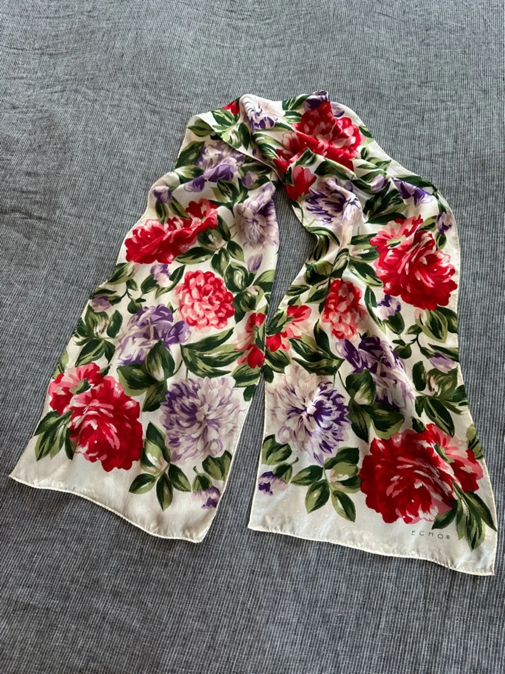 Vintage Echo Silk Scarf - Picture 3 of 3